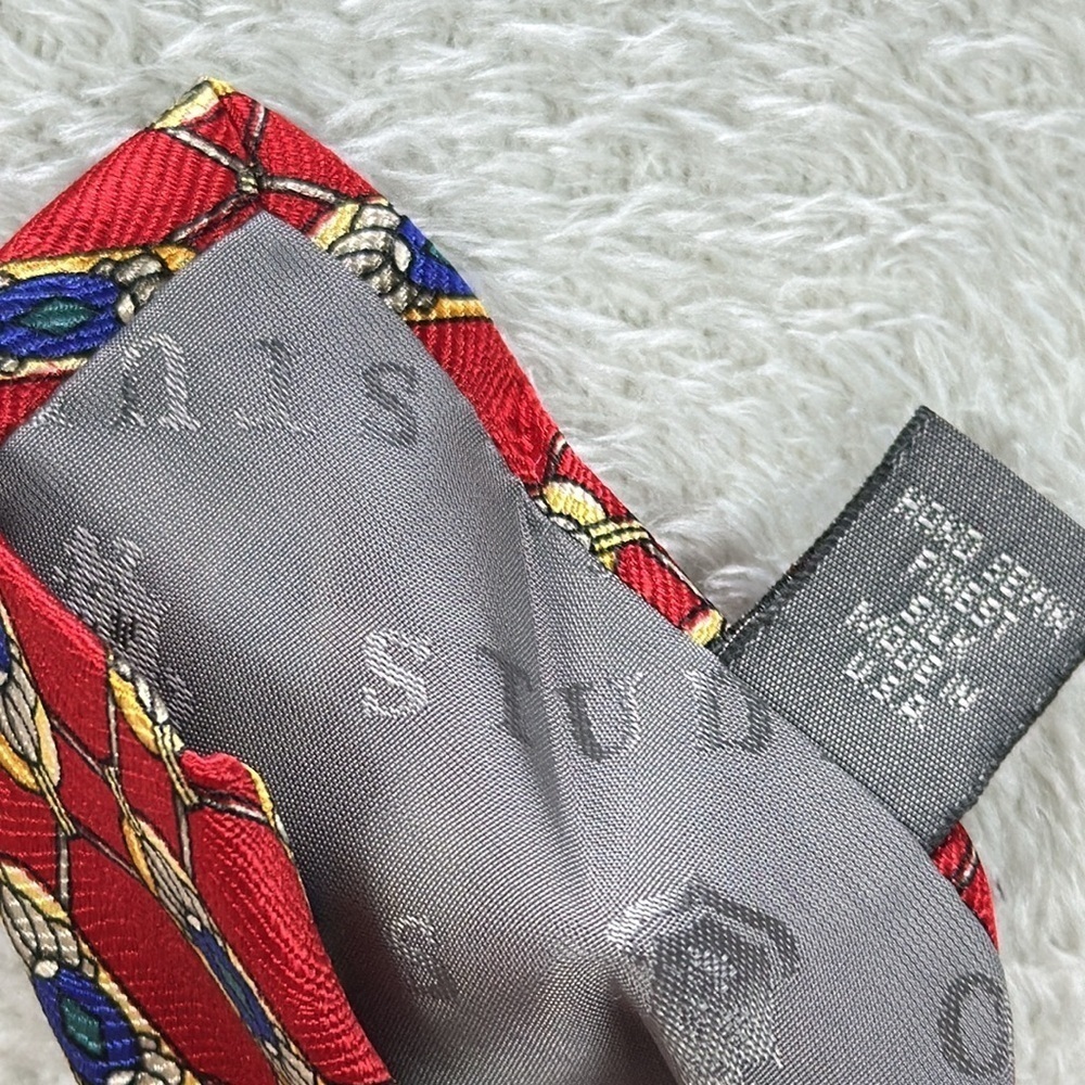 Robert Talbott Studio Hand Sewn Made In America Silk Tie 60.5” long - Picture 7 of 7